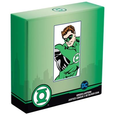 Niue 2020 GREEN LANTERN™ - 1 OZ  60TH ANNIV. JUSTICE LEAGUE™ (5.) 2 $ | 1 Oz Silver | Proof Mintage only 1,960 pieces  coin collectible - Main Image 4