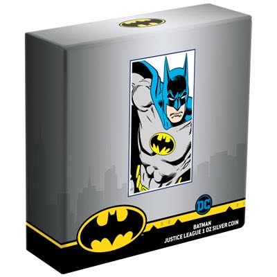 Niue 2020 BATMAN™ - 1 OZ  60TH ANNIV. JUSTICE LEAGUE™ (2.) 2 $ | 1 Oz Silver | Proof Mintage only 1,960 pieces  coin collectible - Main Image 4