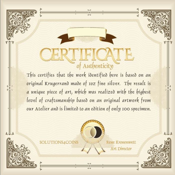 South Africa. 1 Rand Krügerrand 2022 - SPACE Edition - PINK  coin collectible - Main Image 4