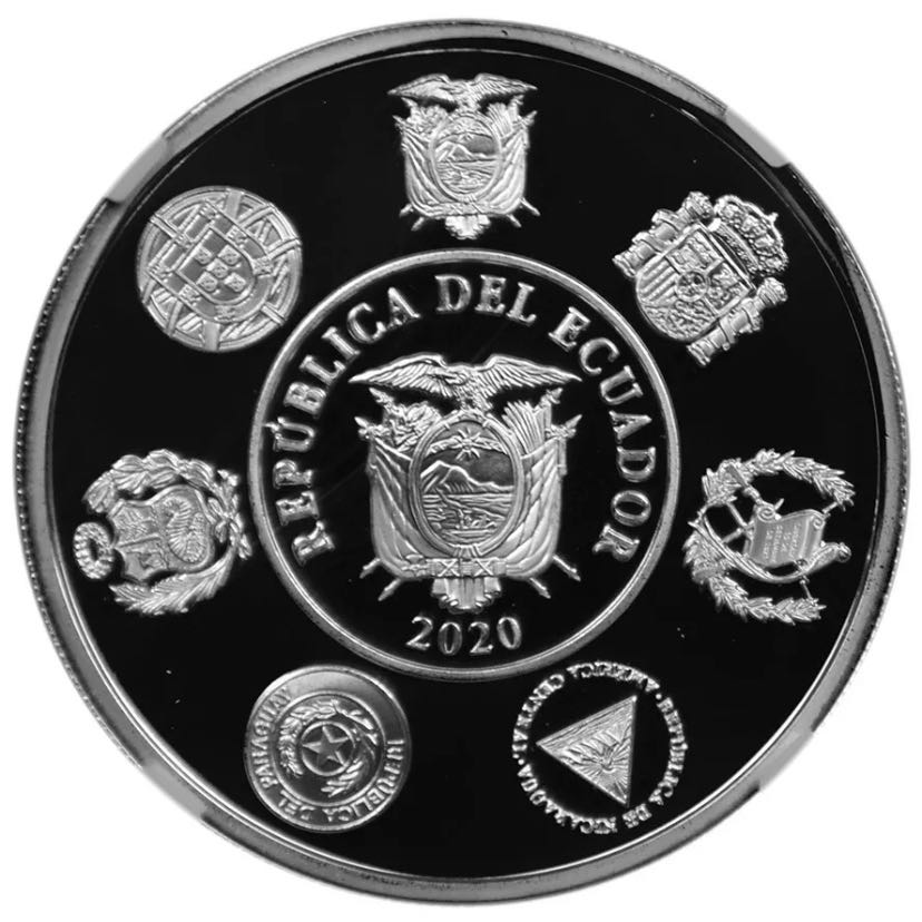 Ibero-American Series - Historic Trains: Trans-Equatorian Railroad  coin collectible - Main Image 2