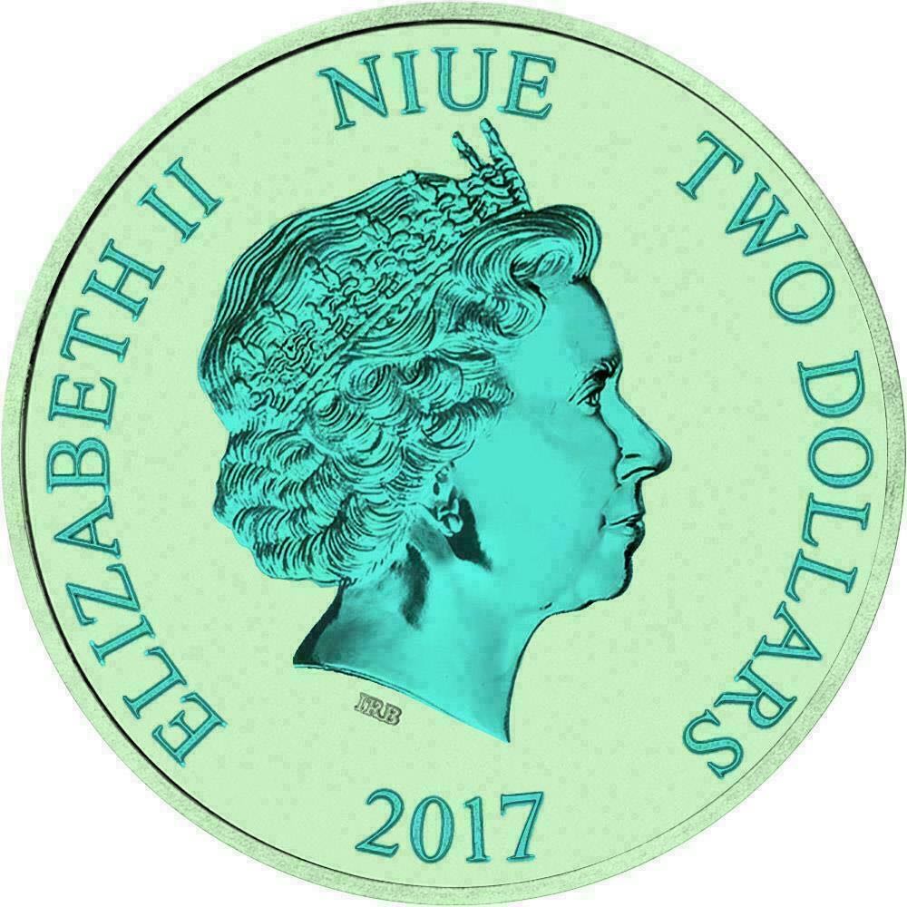 Niue 2017 2$ Steamboat Willie - Andy Warhol - Green - 1 Oz Silver Coin  coin collectible - Main Image 2