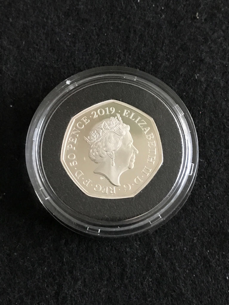 50 Years of the 50p 2019 UK 50p Silver Proof Piedfort Coin  coin collectible - Main Image 2