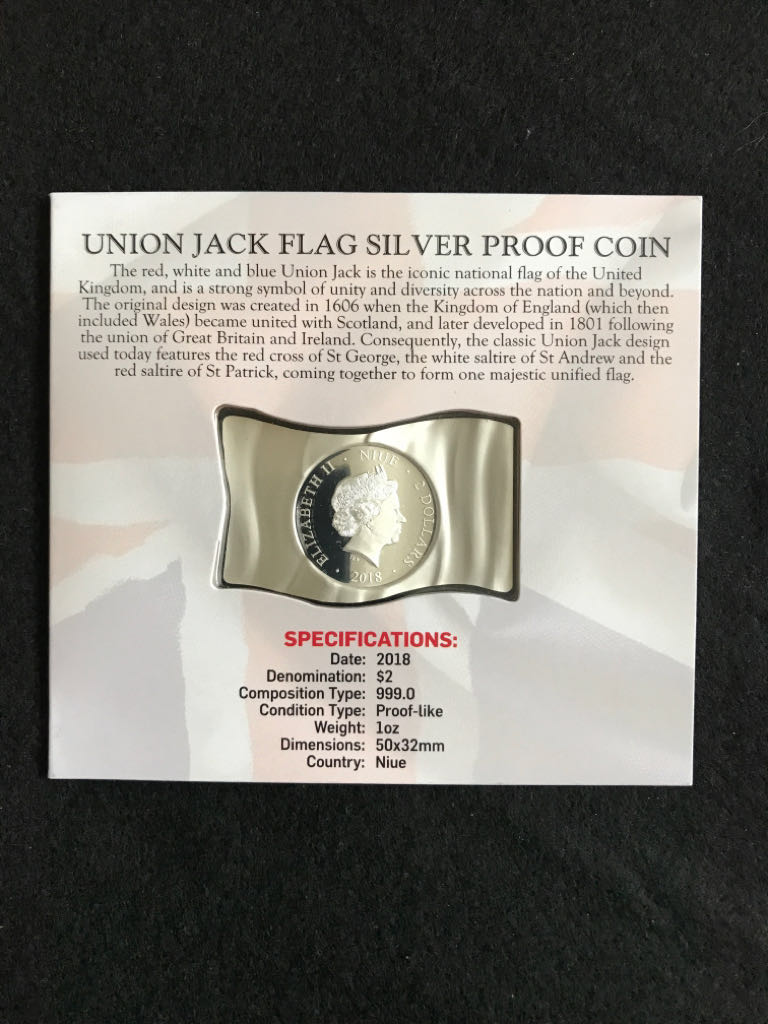 Union Jack Waving Flag (Dup)  coin collectible - Main Image 2
