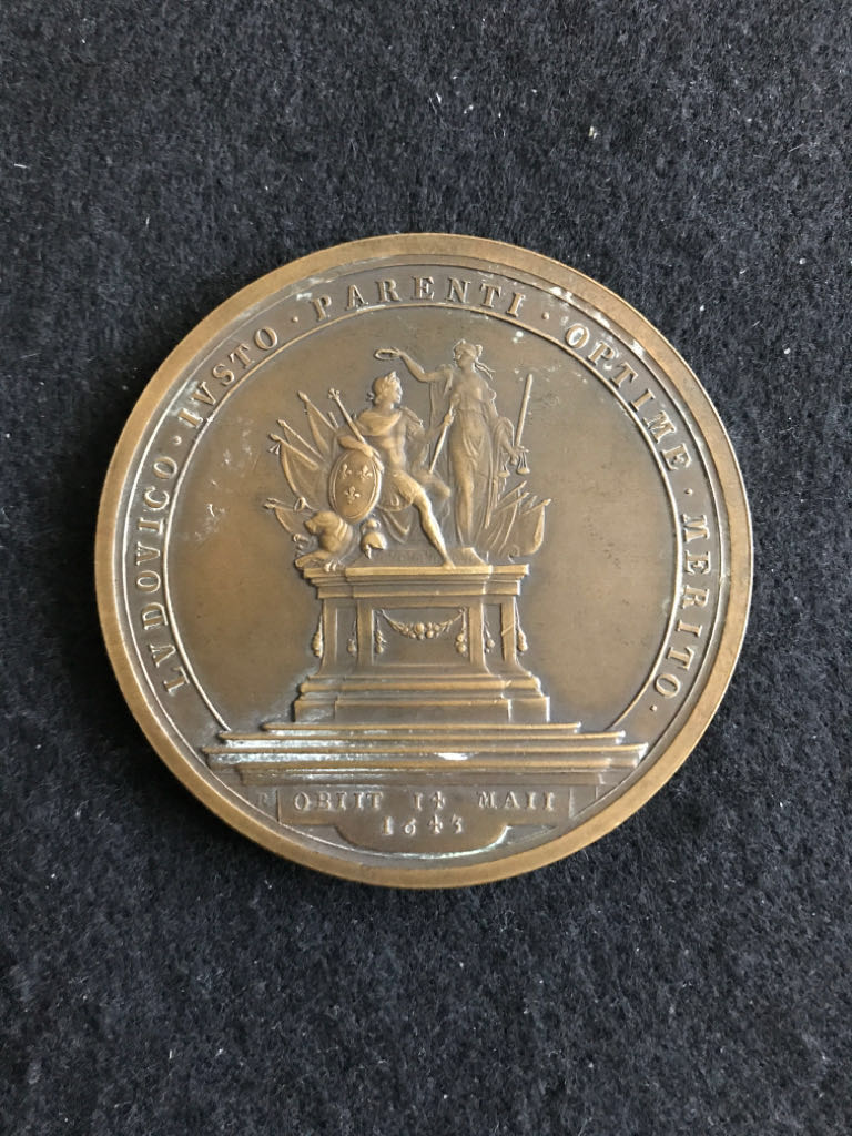 Louis XIV Restrike Death Of Parent Medal (Dup)  coin collectible - Main Image 2
