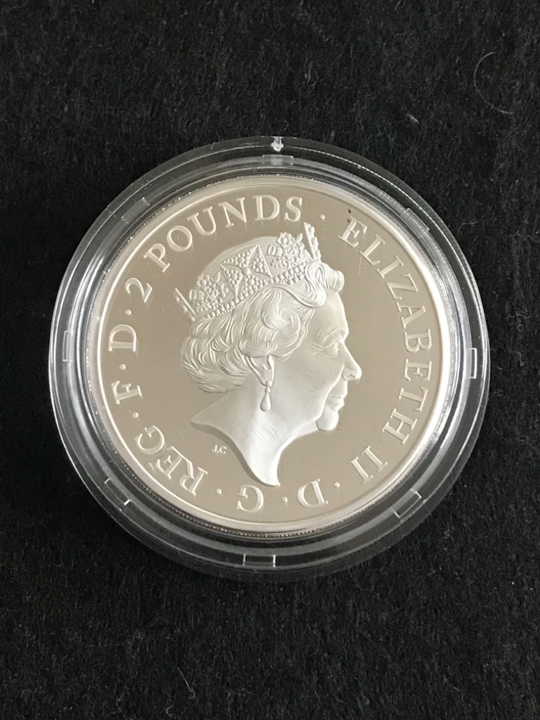 Britannia £2 Silver Proof 1 Ounce  coin collectible - Main Image 2