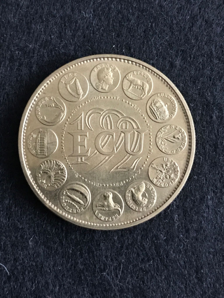 ECU Europa Medal  coin collectible - Main Image 2