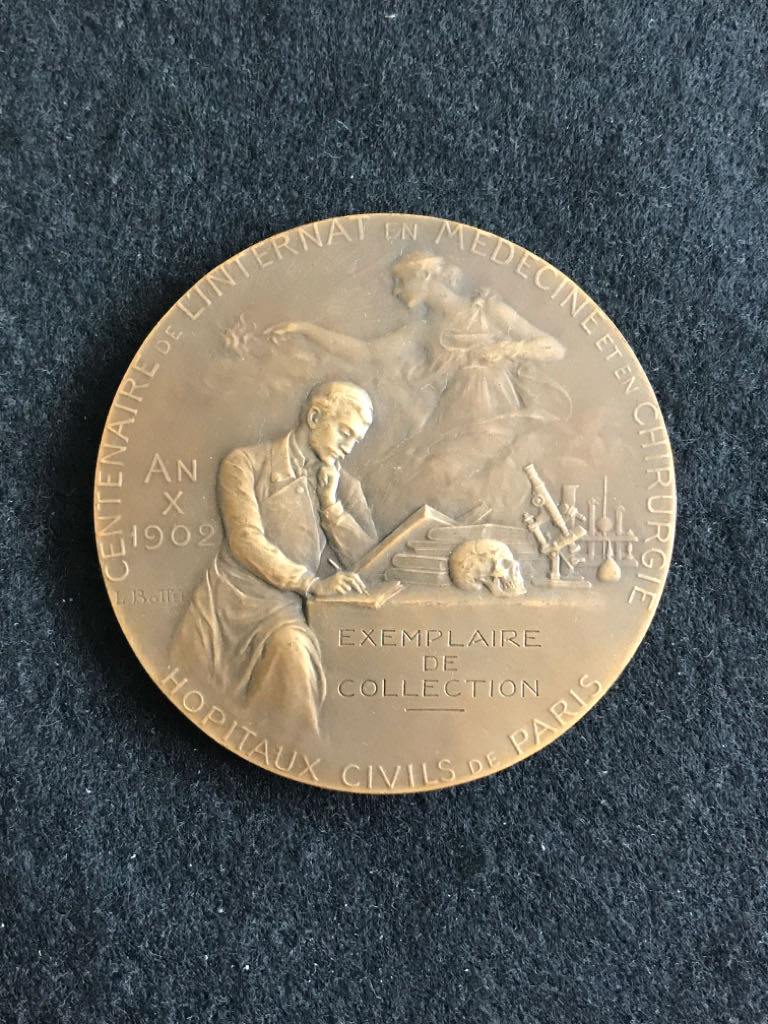 Paris Civil Hospitals Centenary Medal  coin collectible - Main Image 2