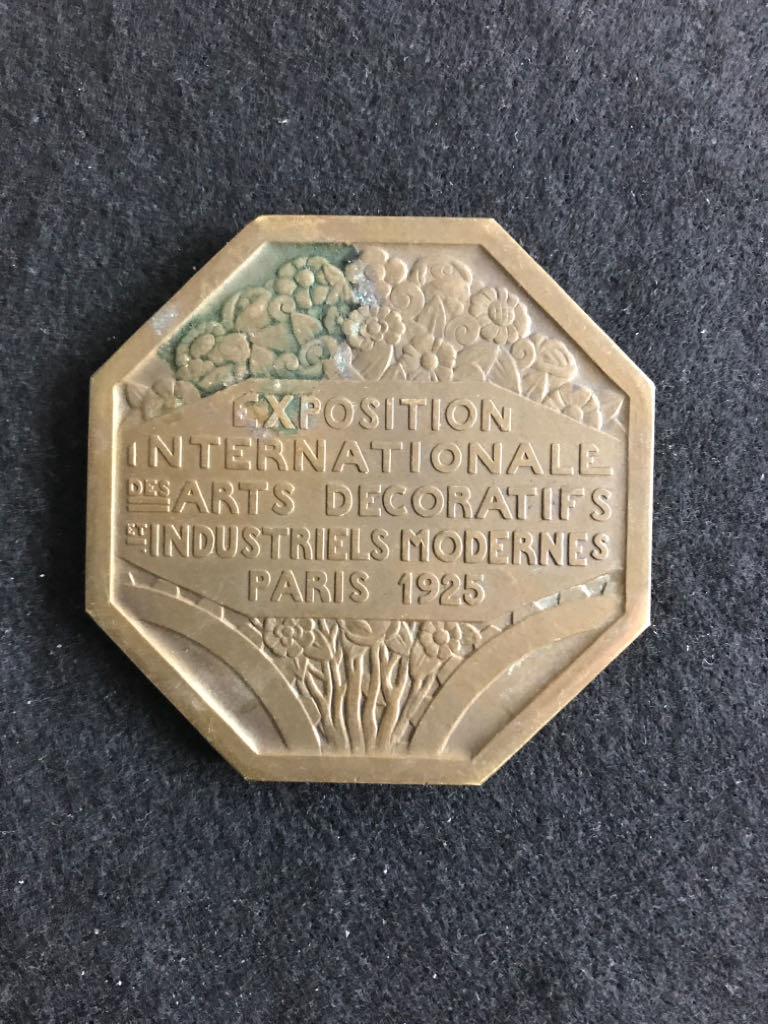 Exposition Internationale Des Arts Decoratifs Et Industriels Medal  coin collectible - Main Image 2