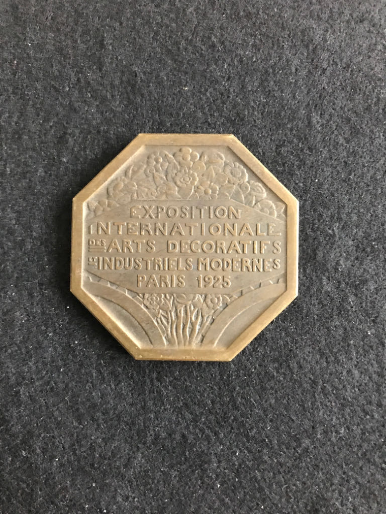Exposition Internationale Des Arts Decoratifs Et Industriels Medal  coin collectible - Main Image 2