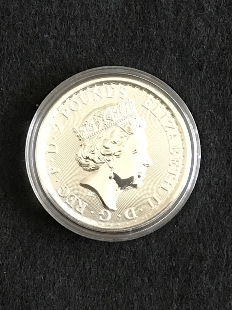 Britannia £2 Silver Bullion Gold Silhouette  coin collectible - Main Image 2