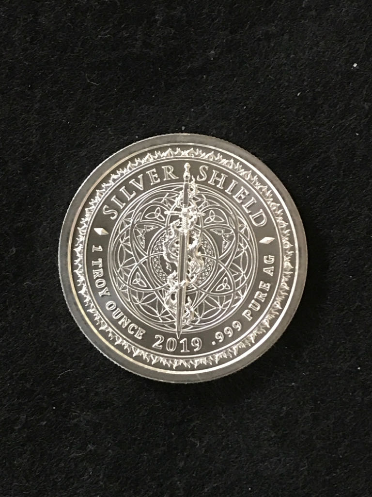 Silver Shield Prudence  coin collectible - Main Image 2