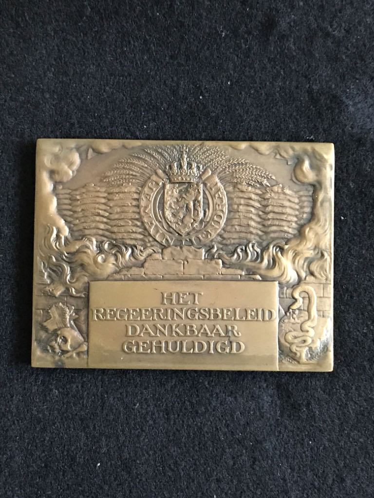 Honour To Dutch Government After WWI Medal  coin collectible - Main Image 2