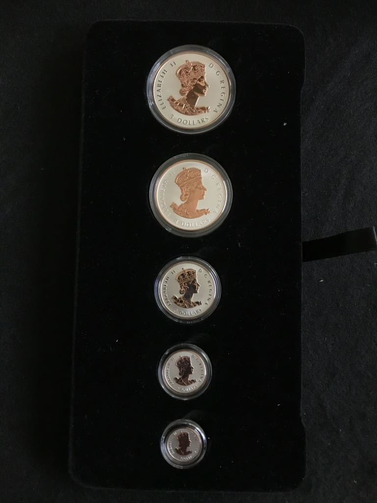 Canadian Maple Leaf Fractional Set  coin collectible - Main Image 2