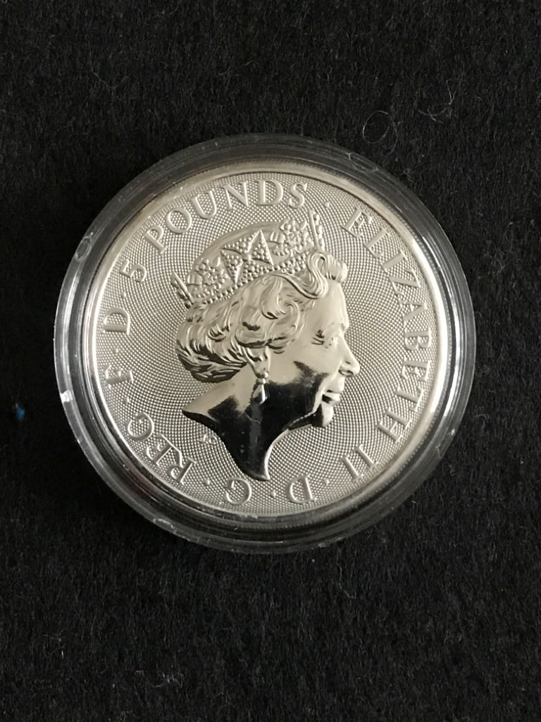 Queens Beasts 2021 - White Greyhound Of Richmond  coin collectible - Main Image 2