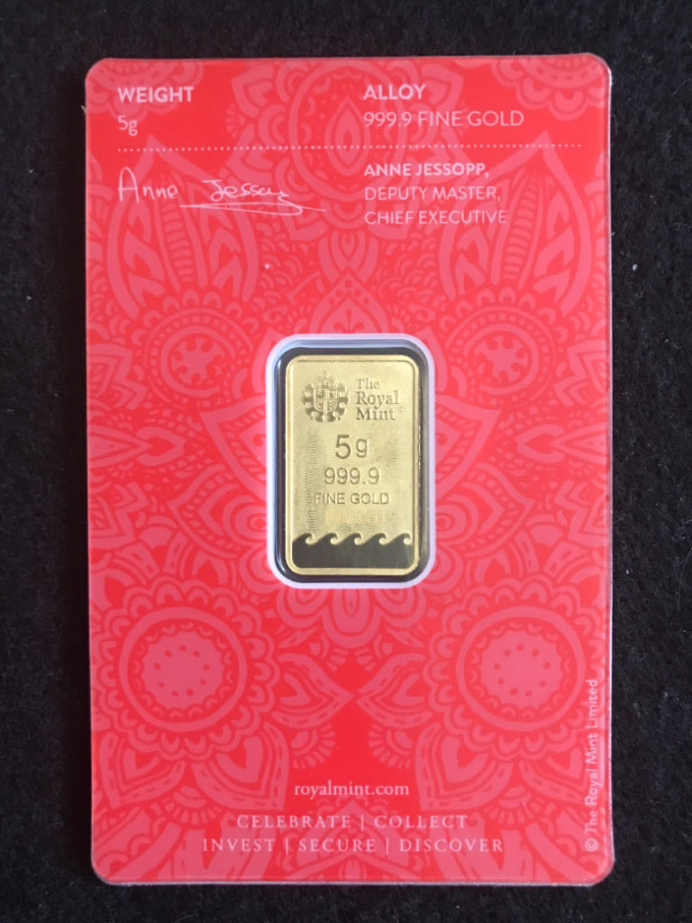 Britannia Henna Design Bar  coin collectible - Main Image 2