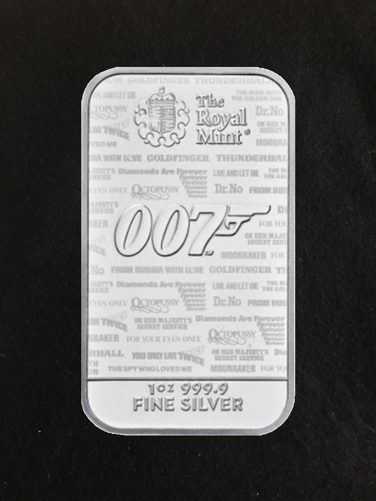 James Bond No Time To Die Bullion Bar  coin collectible - Main Image 2