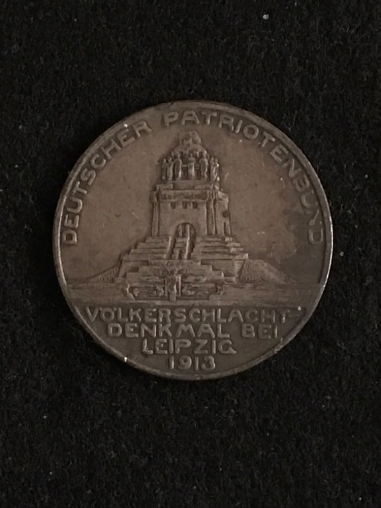 German Patriotic Union 100th Anniversary Of The Battle Of Liepzig  coin collectible - Main Image 2