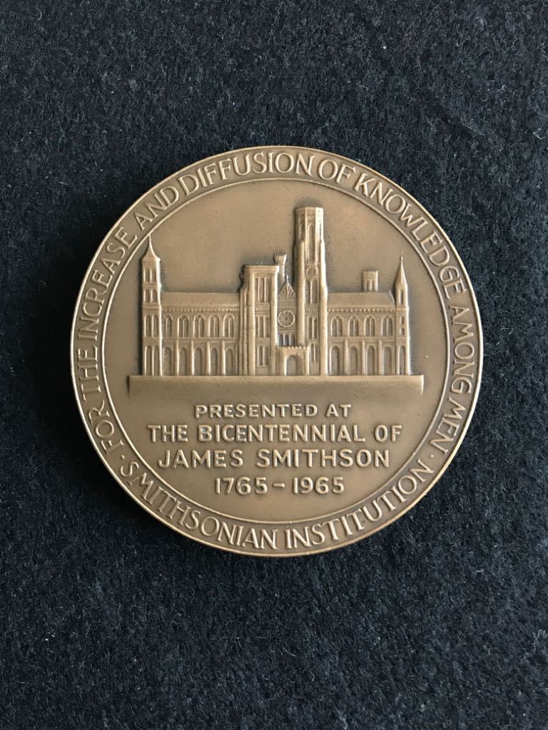 James Smithson Smithsonian Bicentennial Medal  coin collectible - Main Image 2