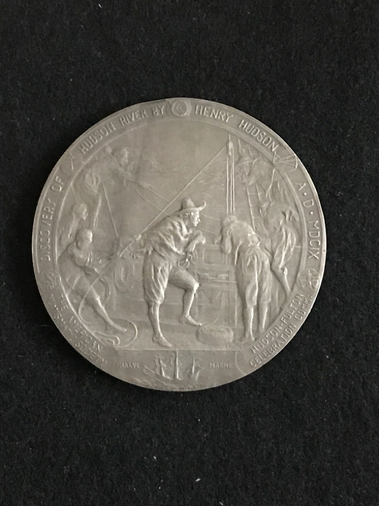 Hudson Fulton Celebration Medal  coin collectible - Main Image 2