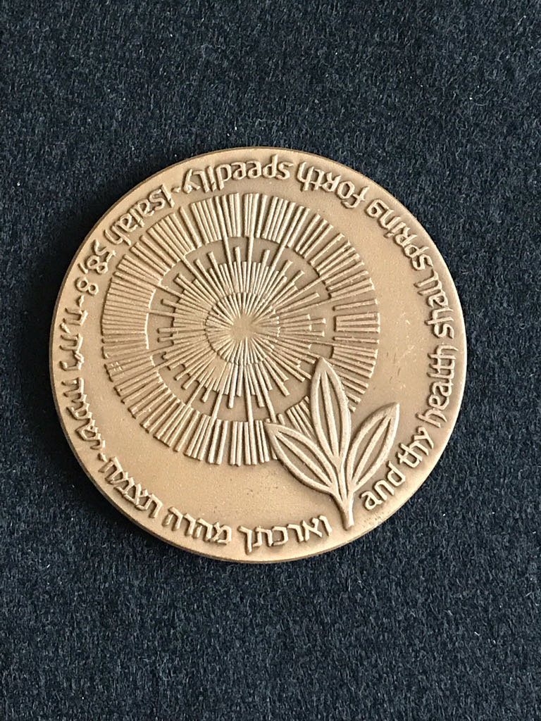 Blessed Be The Healer - Israel State Medal  coin collectible - Main Image 2