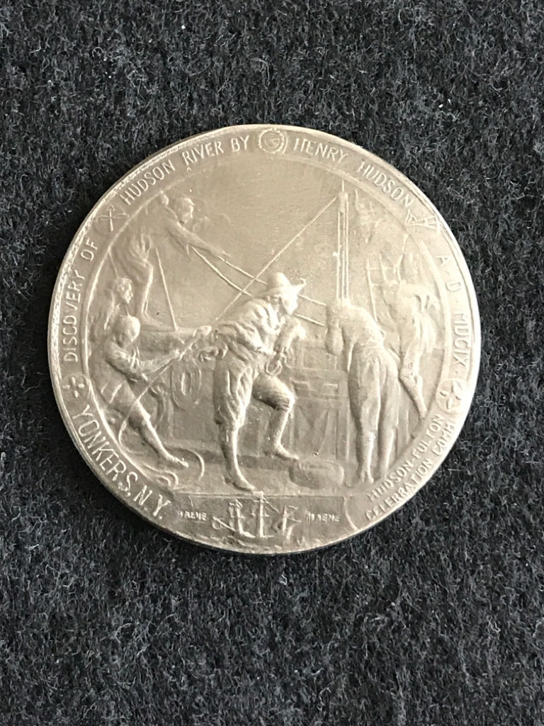 Hudson Fulton Celebration Medal  coin collectible - Main Image 2