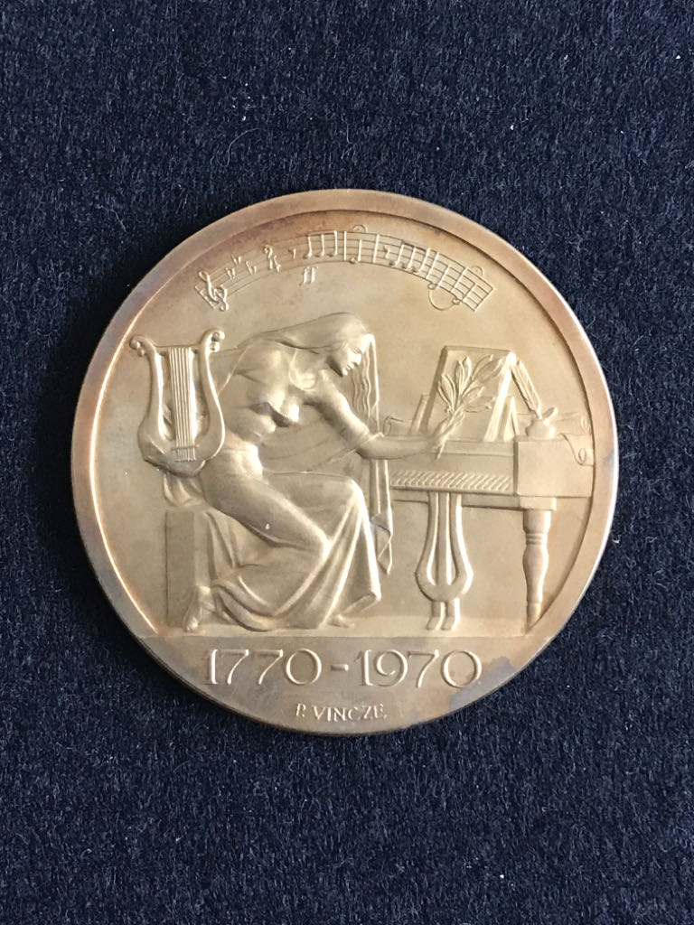 Ludwig Van Beethoven 200th Anniversary Medal  coin collectible - Main Image 2