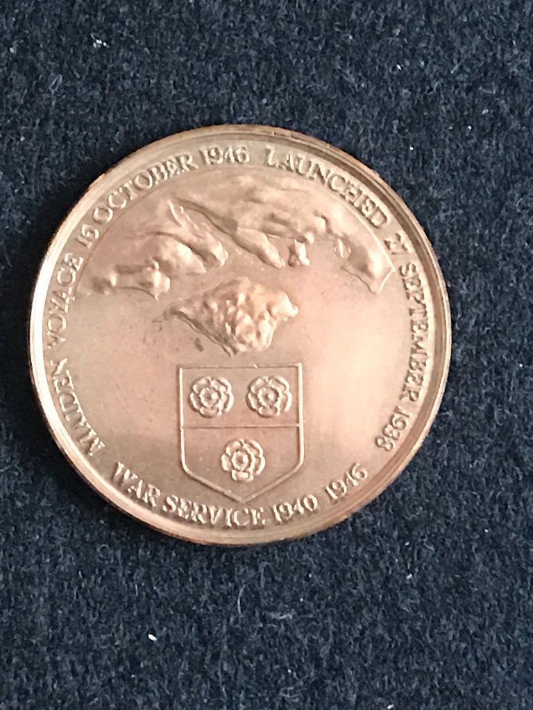 Cunard Queen Elizabeth Final Voyage Medal  coin collectible - Main Image 2