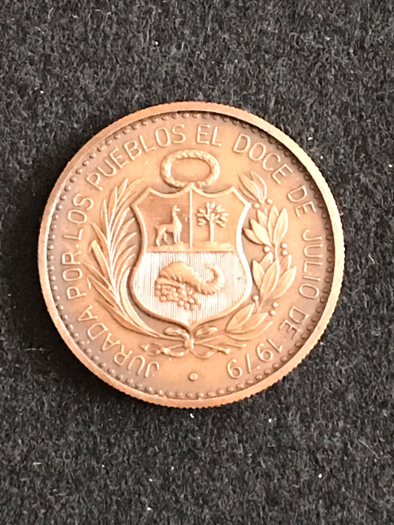 Constitucion Politica Del Peru Medal  coin collectible - Main Image 2