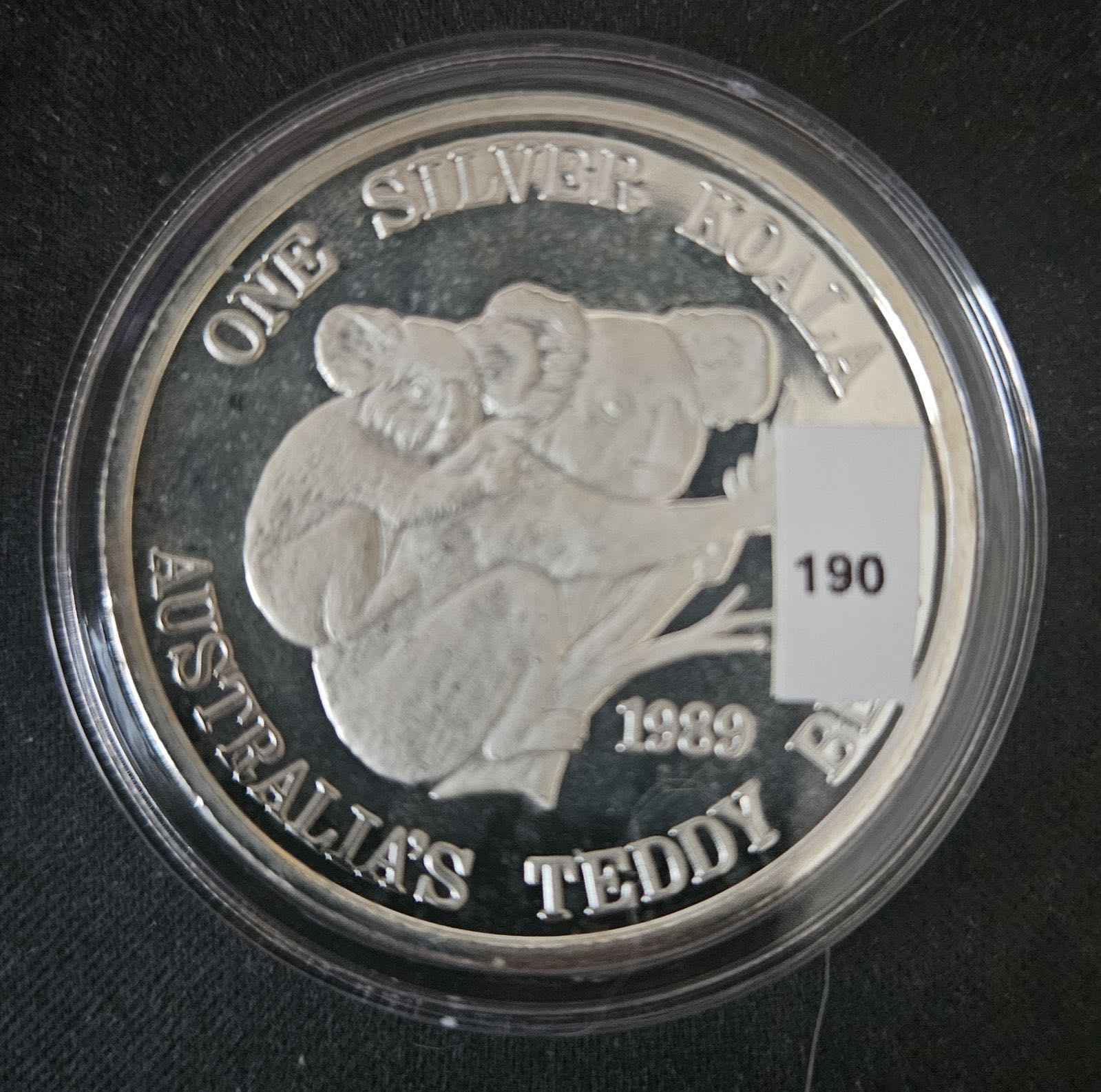 Australian Koala Silver Bullion, 1989, #190  coin collectible - Main Image 3