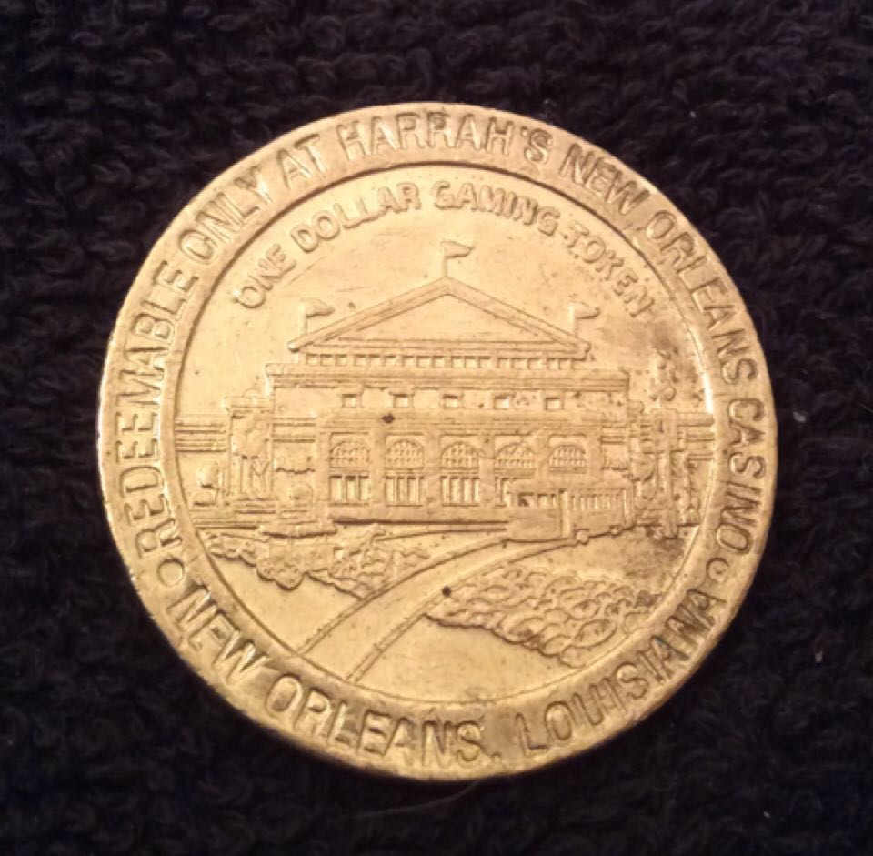 Harrah’s New Orleans $1 Gaming Token  coin collectible - Main Image 2