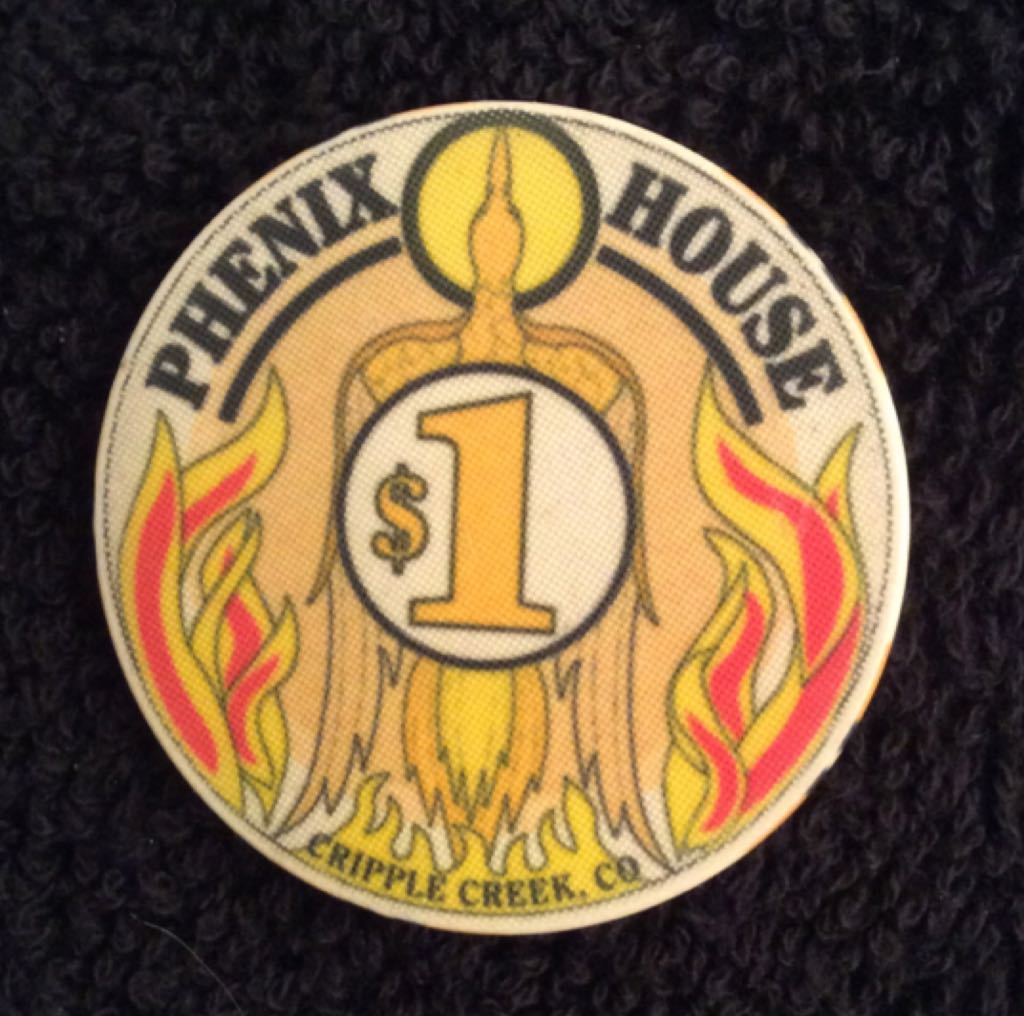 Phenix House Cripple Creek, CO $1 Casino Chip  coin collectible - Main Image 2
