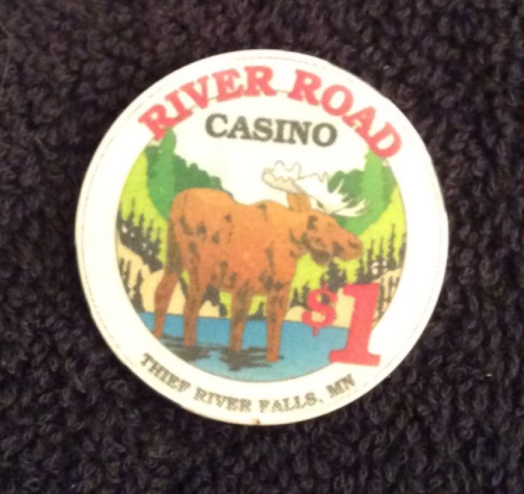 River Road Casino Thief River Falls, MN $1 Chip  coin collectible - Main Image 2