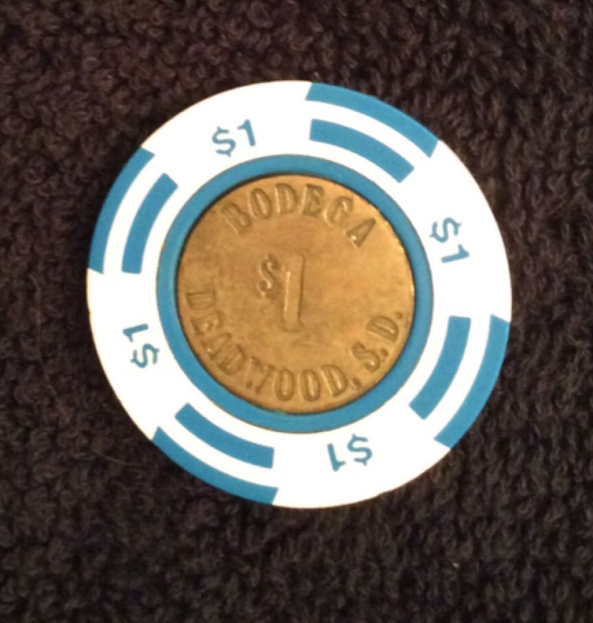 Bodega Deadwood, SD $1 Casino Chip  coin collectible - Main Image 2