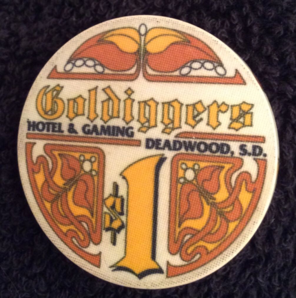 Goldiggers Deadwood, SD $1 Casino Chip  coin collectible - Main Image 2
