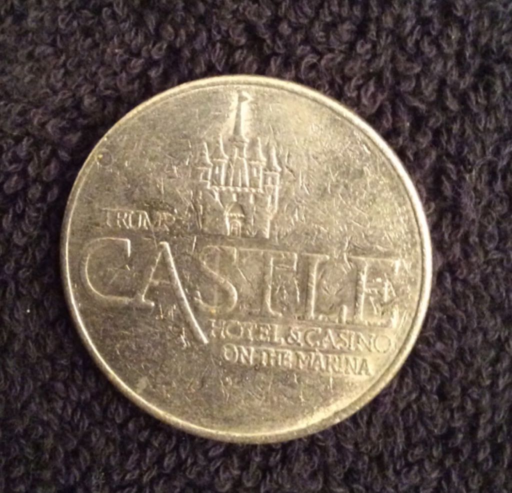Trump Castle on Marina AC $1 Gaming Token  coin collectible - Main Image 1