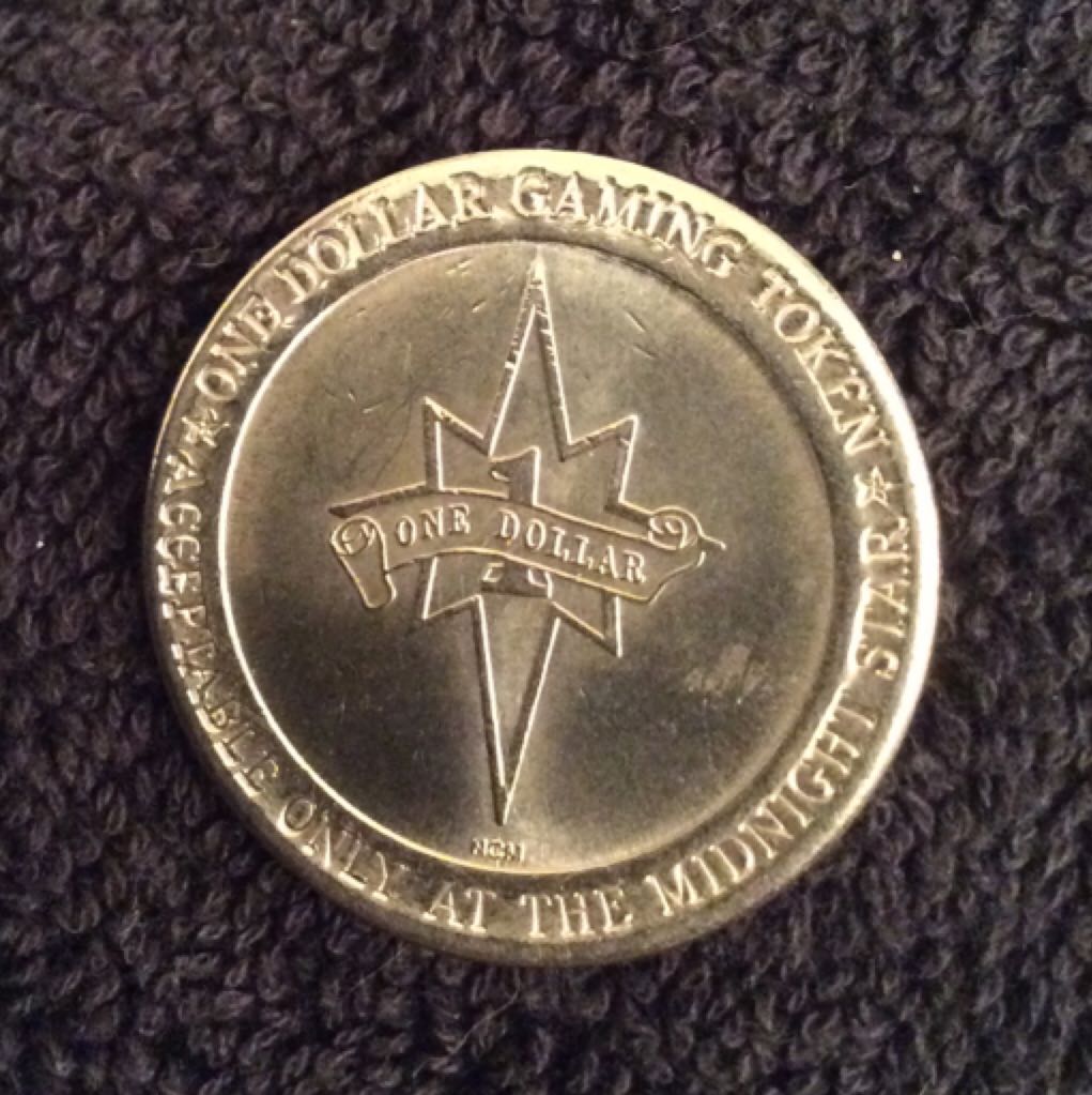 Midnight Star Deadwood, SD $1 Gaming Token  coin collectible - Main Image 2