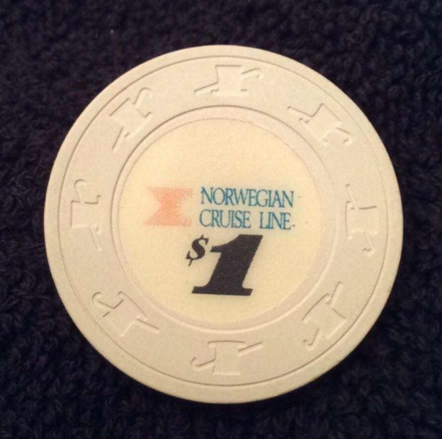 Norwegian Cruise Line $1 Casino Chip  coin collectible - Main Image 2
