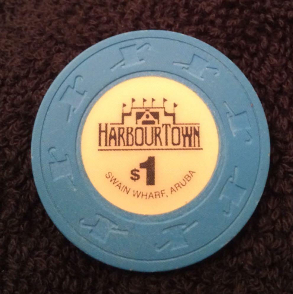 Harbour Town Swain Wharf, Aruba $1 Casino Chip  coin collectible - Main Image 2