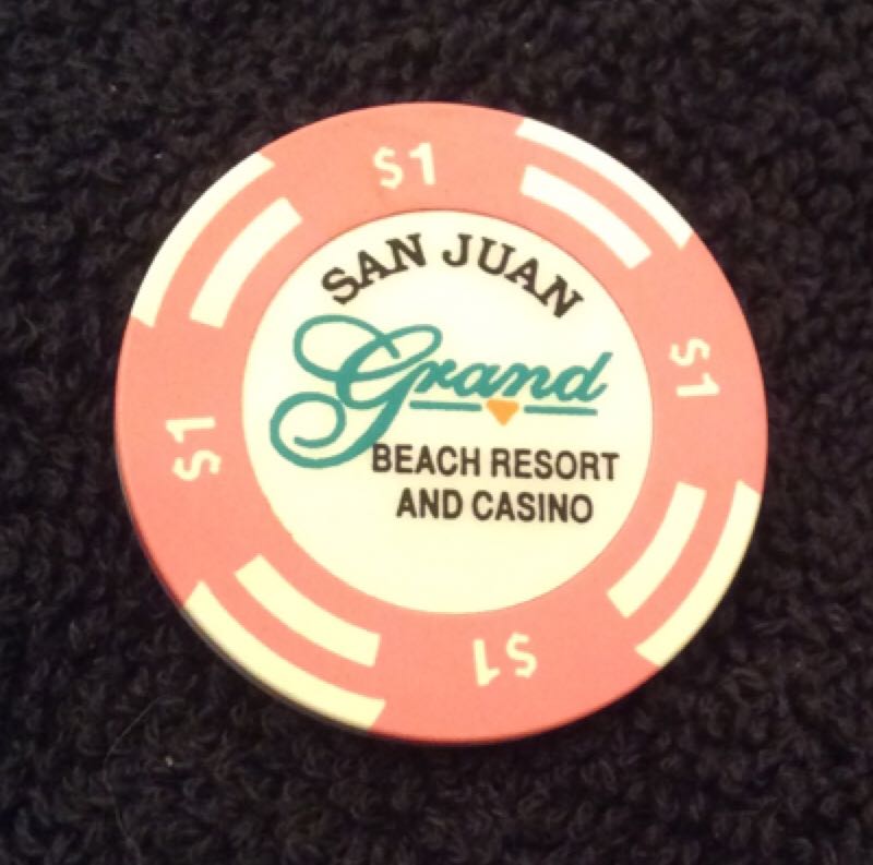 Grand Beach Resort & Casino San Juan $1 Casino Chip  coin collectible - Main Image 2