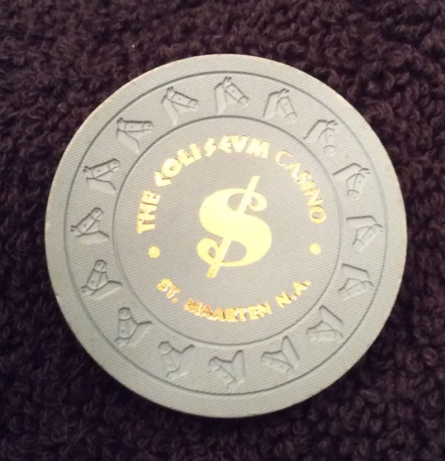 Coliseum Casino, The St. Maarten N.A. $1 Casino Chip  coin collectible - Main Image 2