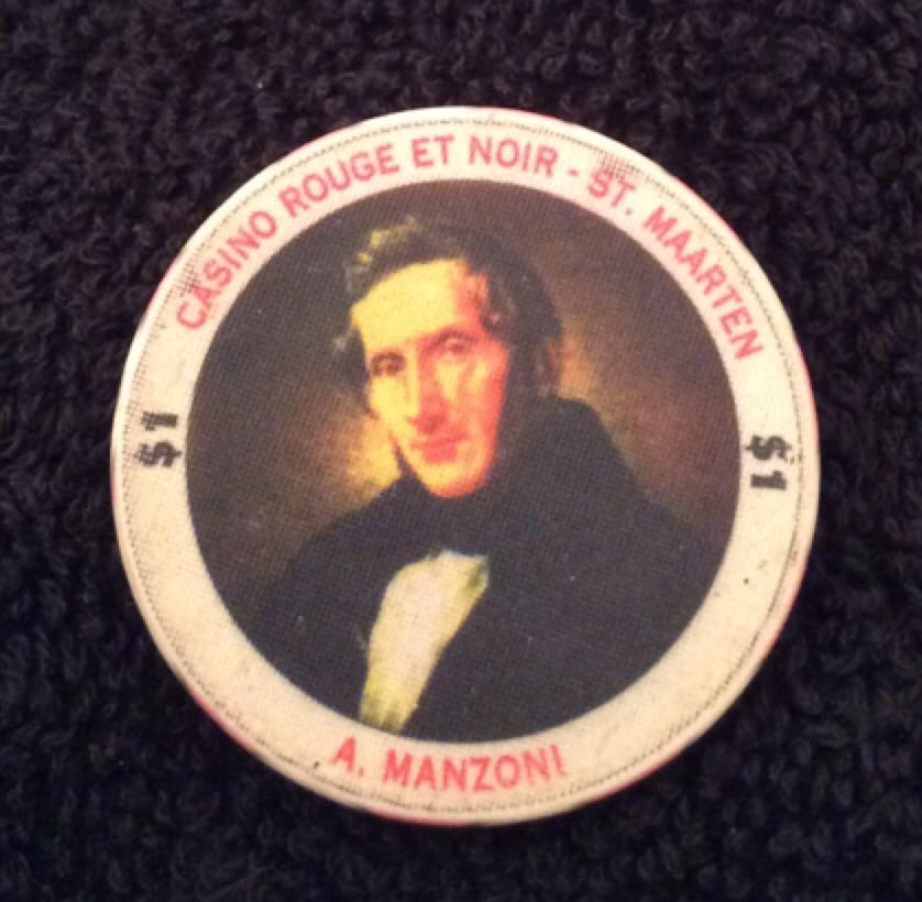 Rouge et Noir Philipsburg, St. Maarten $1 Casino Chip  coin collectible - Main Image 2