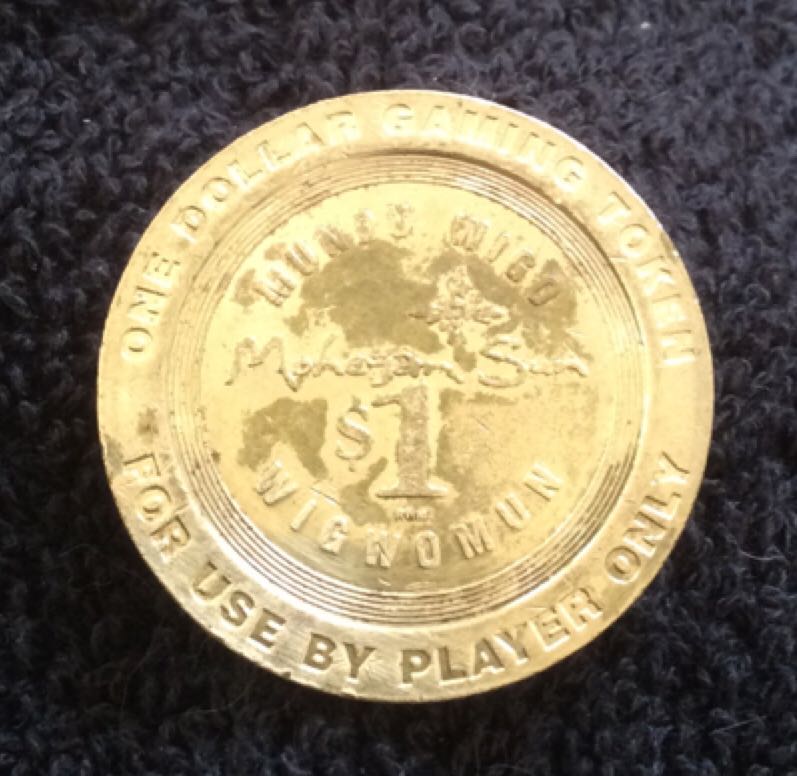 Mohegan Sun CT $1 Gaming Token  coin collectible - Main Image 2