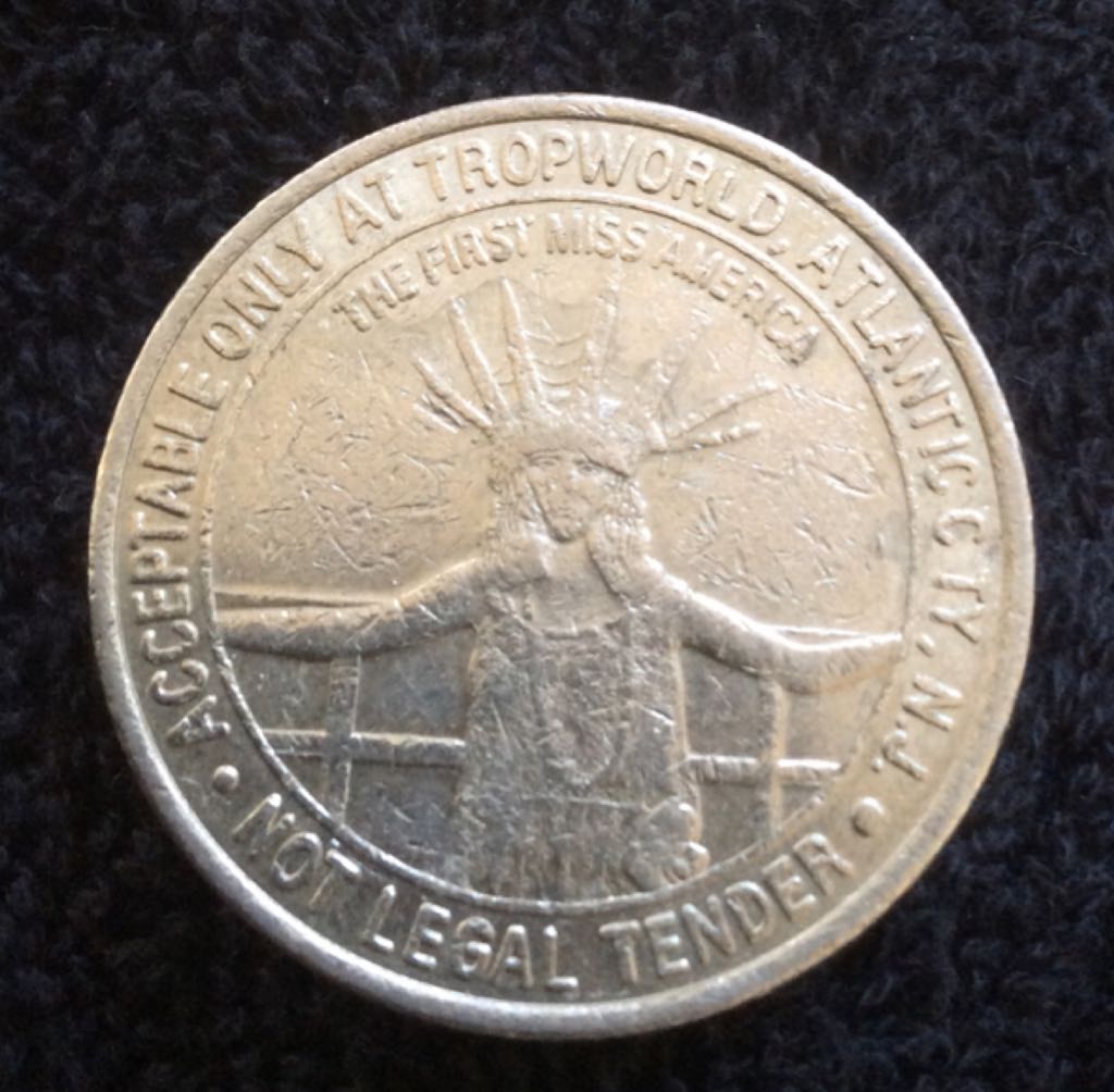 Trop World AC $1 Gaming Token  coin collectible - Main Image 2