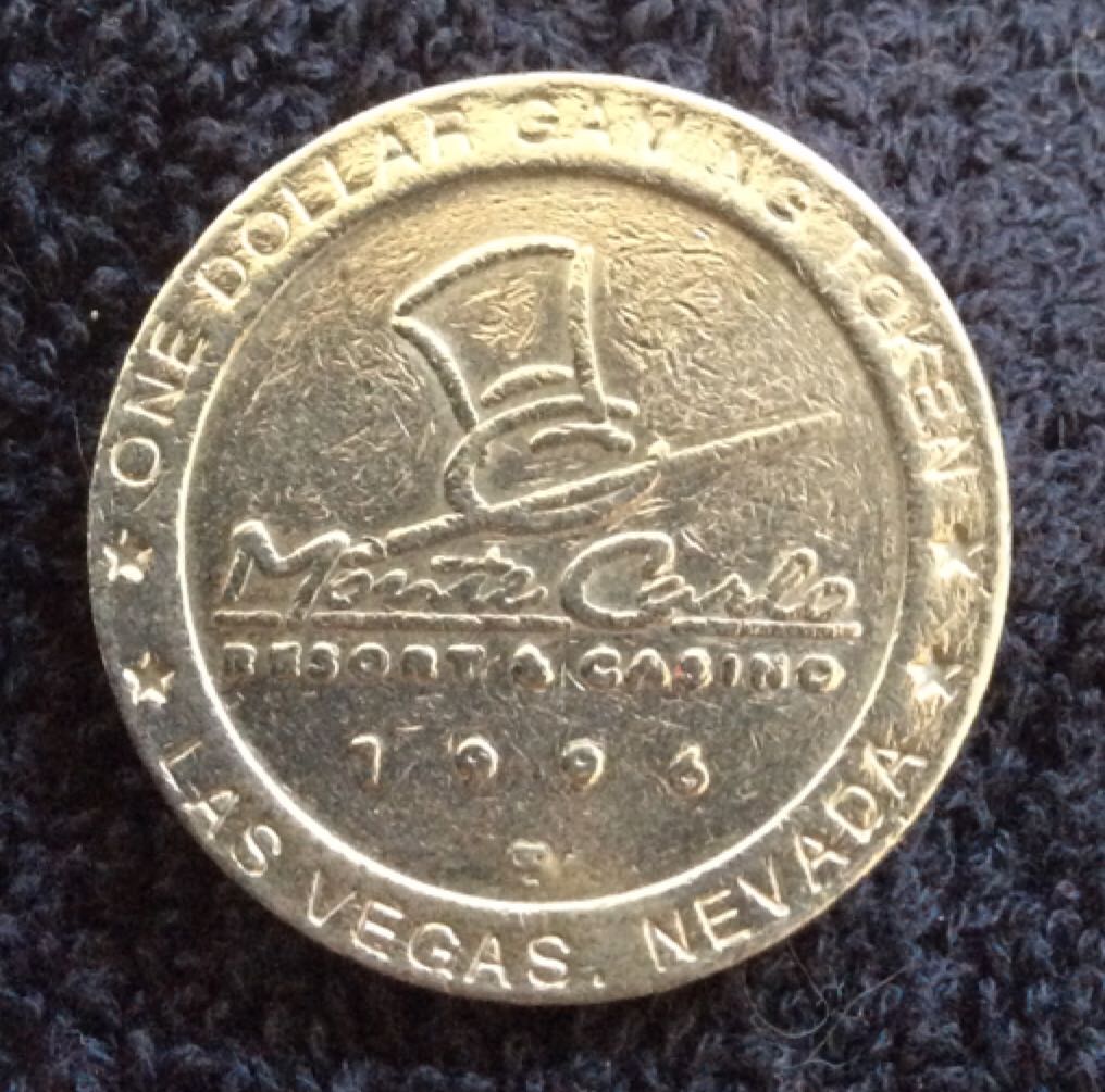 Monte Carlo Resort & Casino $1 Gaming Token  coin collectible - Main Image 2