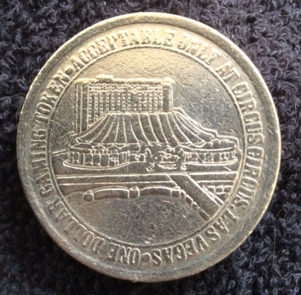 Circus Circus Casino LV $1 Gaming Token  coin collectible - Main Image 2
