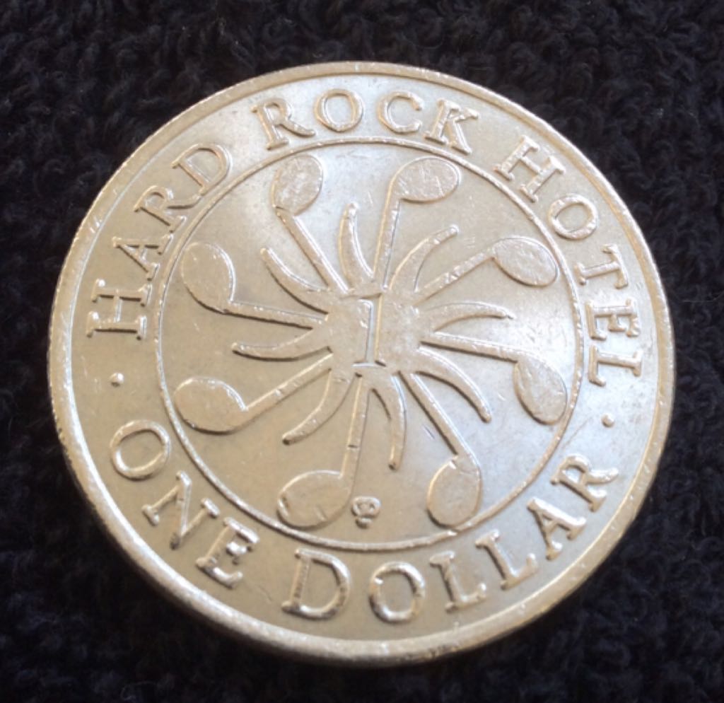 Hard Rock Hotel & Casino LV $1 Gaming Token  coin collectible - Main Image 2