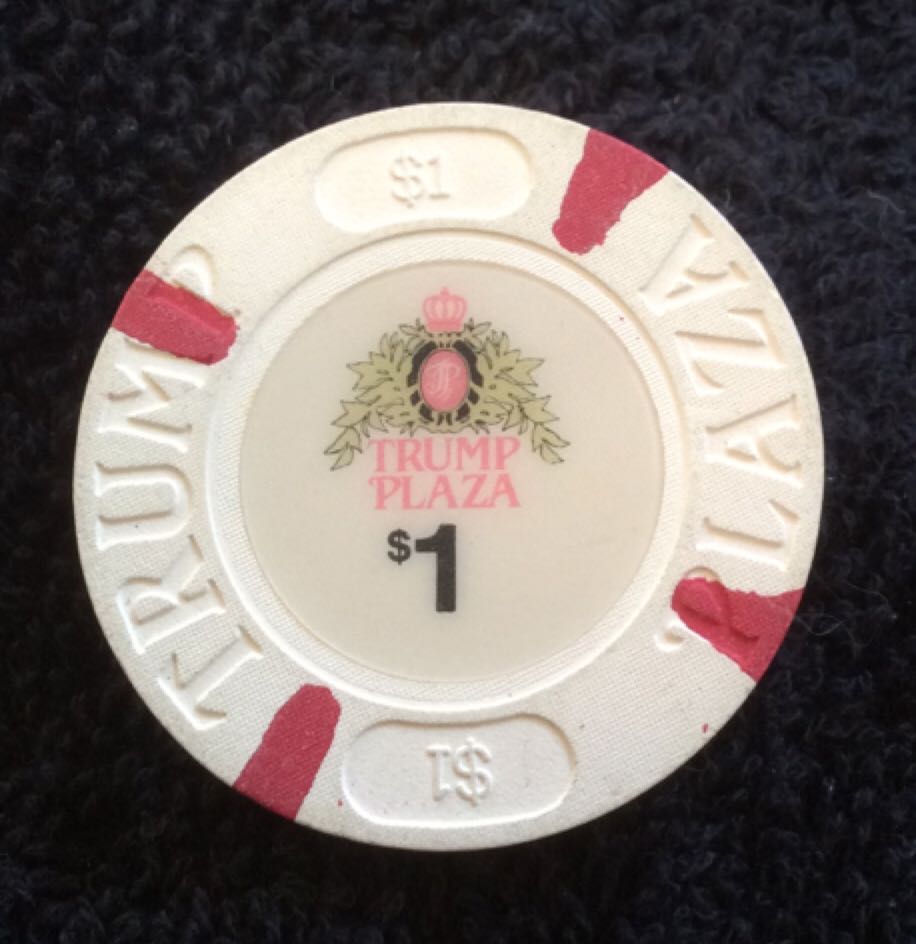 Trump Plaza AC $1 Casino Chip  coin collectible - Main Image 2