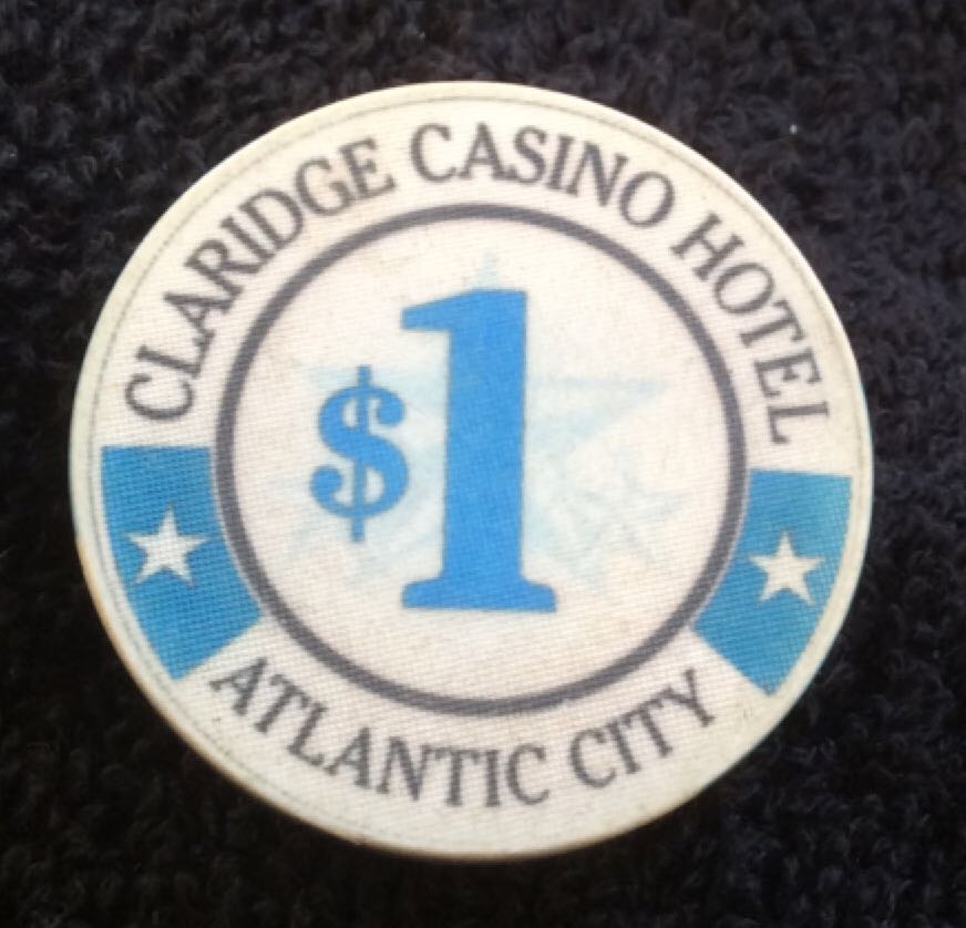 Claridge Casino Hotel AC $1 Casino Chip  coin collectible - Main Image 2