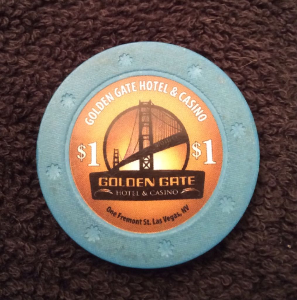 Golden Gate LV $1 Casino Chip  coin collectible - Main Image 2