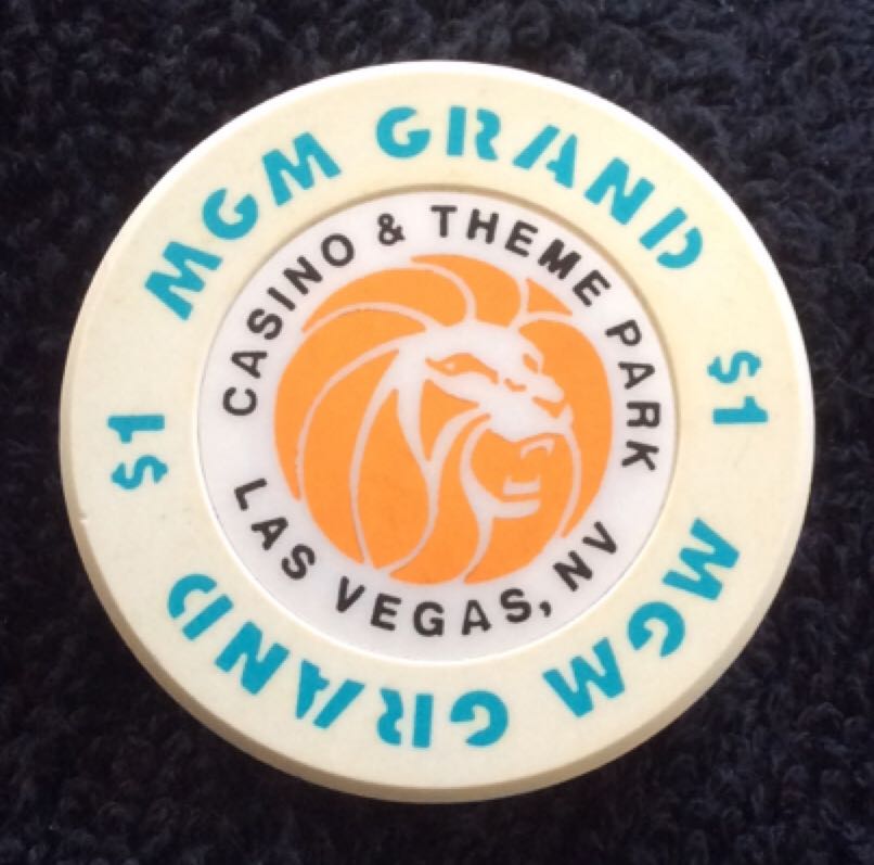 MGM Grand Casino & Theme Park LV $1 Casino Chip  coin collectible - Main Image 2